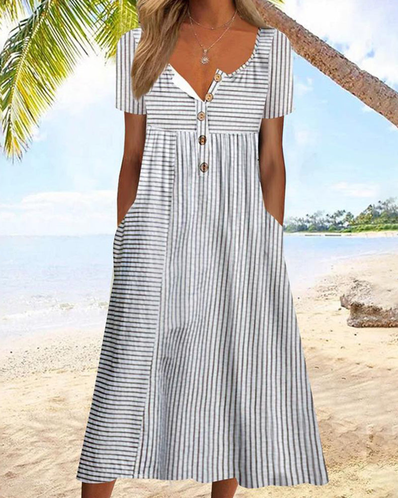 Pandore | Elegant Casual Midi Day Dress