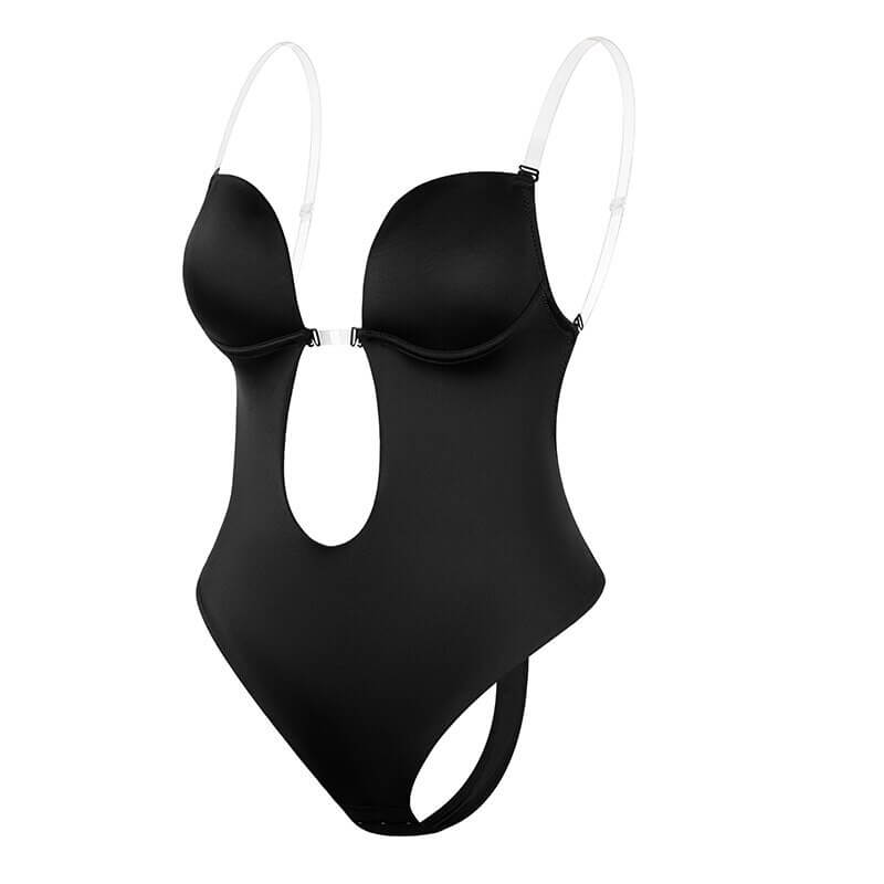 Women's Backless Shaping Bodysuit – Seamless Low Back Support Bodysuit