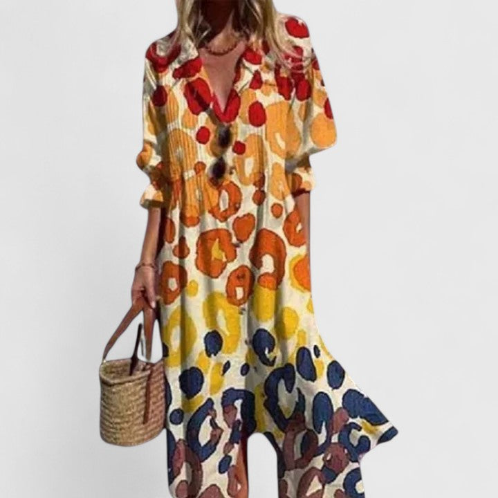 Women's Boho Maxi Dress – Elegant Summer Dress – Paula