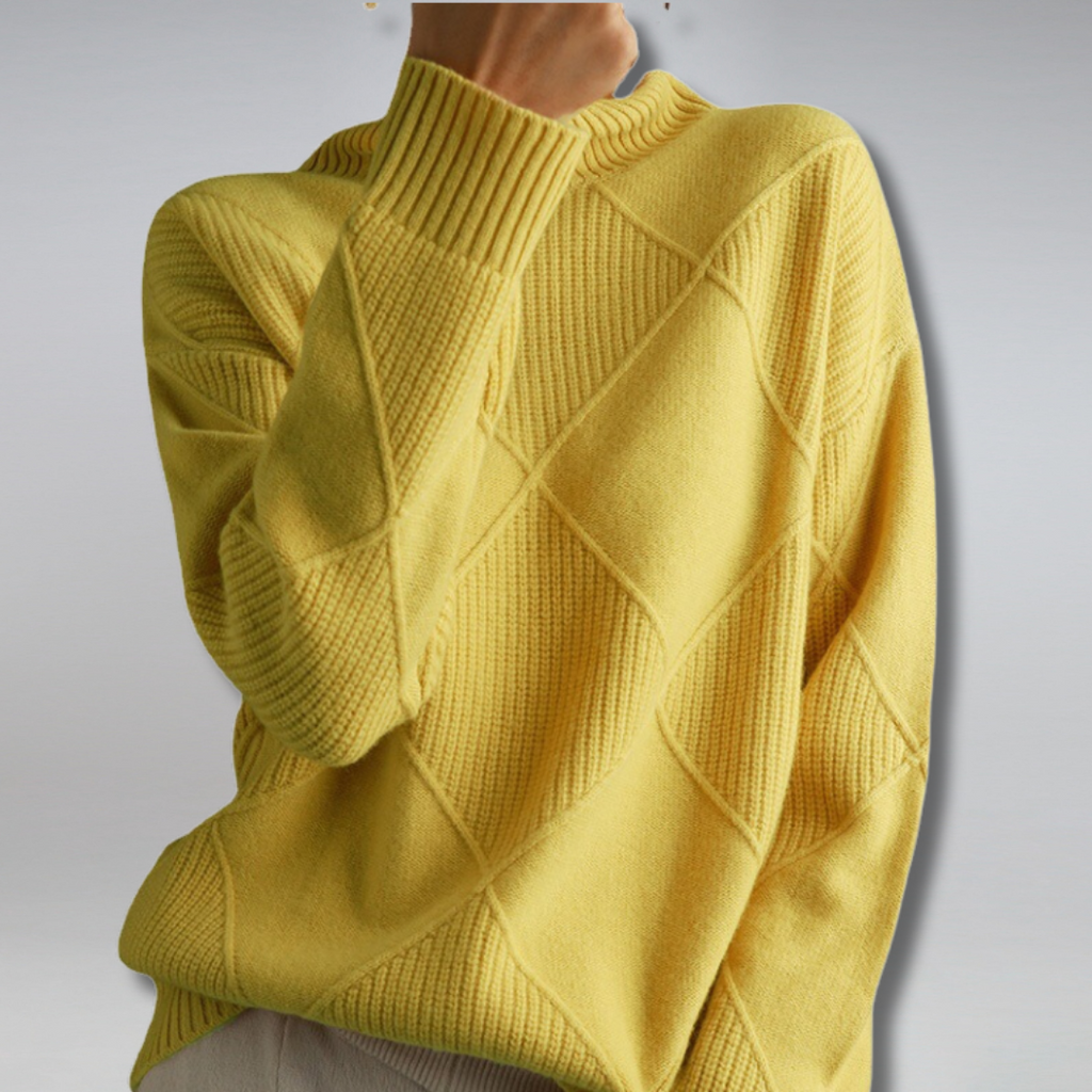 Women's Turtleneck Sweater – Knit Pullover Sweater – Myla