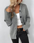 Women's Hooded Lace-Up Cardigan – Long Sleeve Casual Cardigan