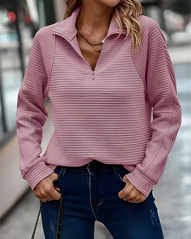Women's Casual Pullover Sweater – Relaxed Long Sleeve Sweater