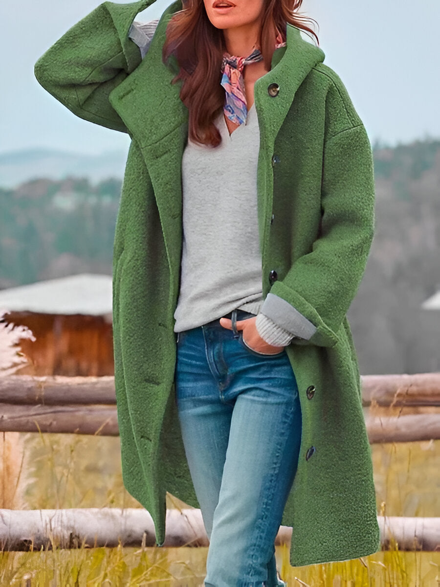 Women's Relaxed Button Jacket – Lightweight Transitional Jacket