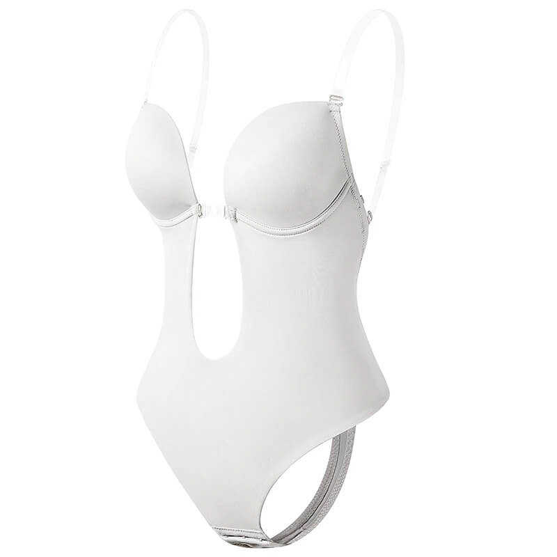 Women's Backless Shaping Bodysuit – Seamless Low Back Support Bodysuit