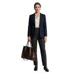 Women's Faux Leather Tote Bag – Zipper Closure Tote Bag – Amelia