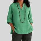 Women's Lightweight Summer Blouse – Relaxed Fit Blouse