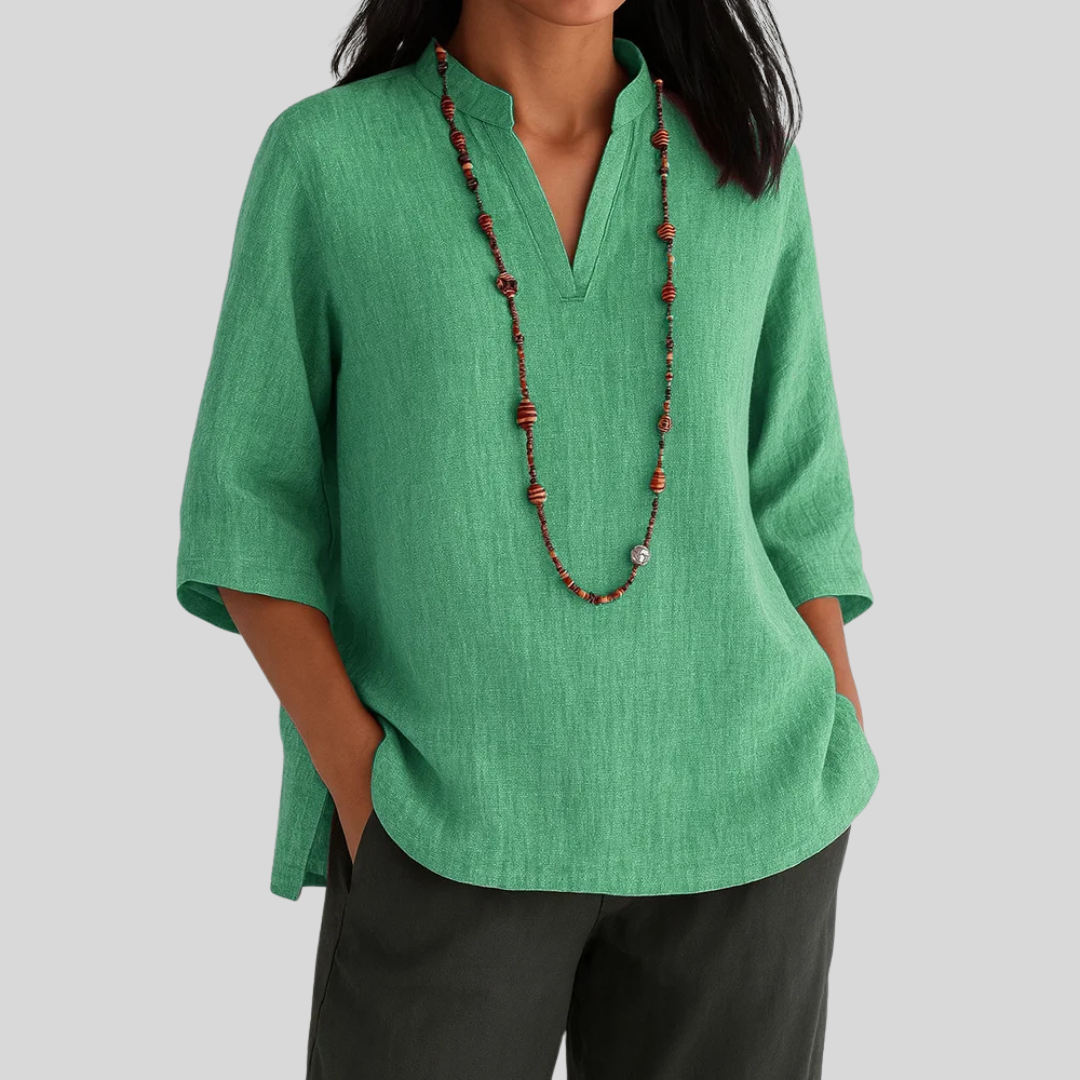 Women's Lightweight Summer Blouse – Relaxed Fit Blouse