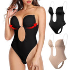 Women's Low Back Shaping Bodysuit – Built-In Support Contour Bodysuit