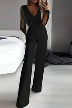 Women's Glitter Party Jumpsuit – Sparkly Formal Occasion Jumpsuit