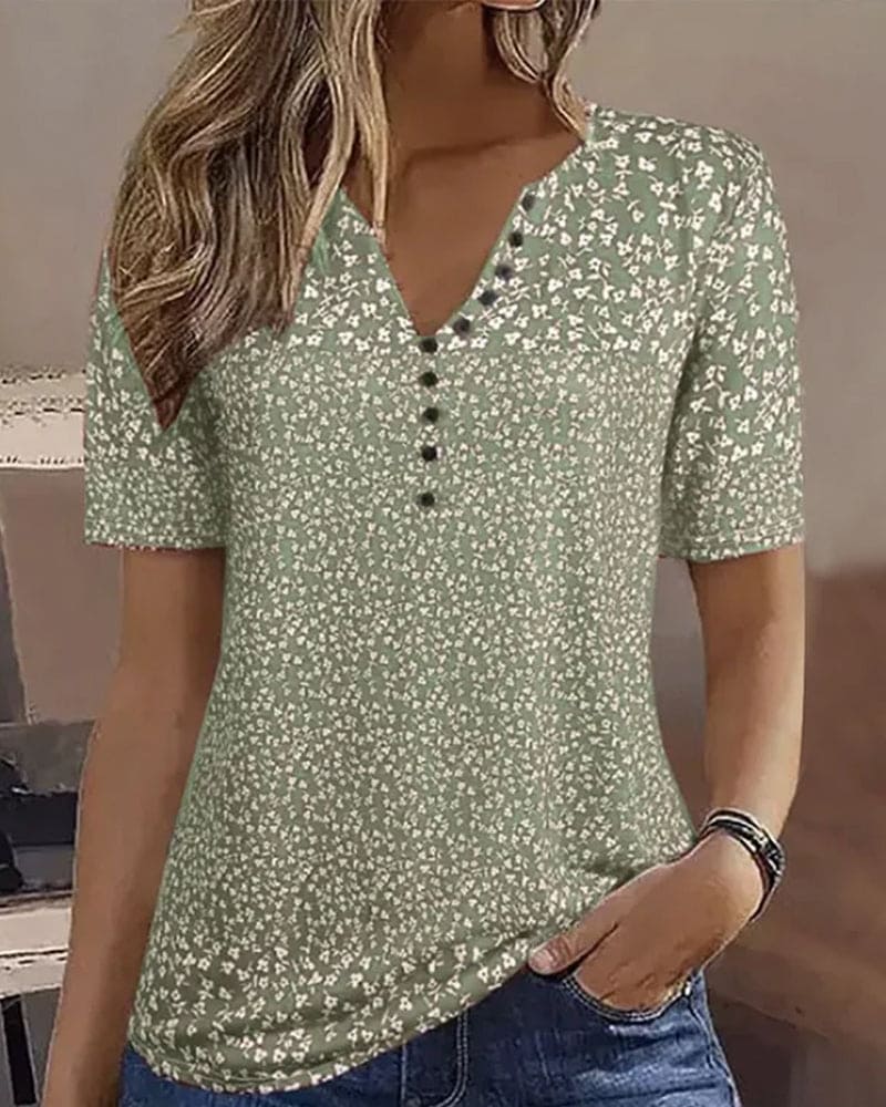 Women's Floral Blouse – Casual Summer Blouse – Estelle