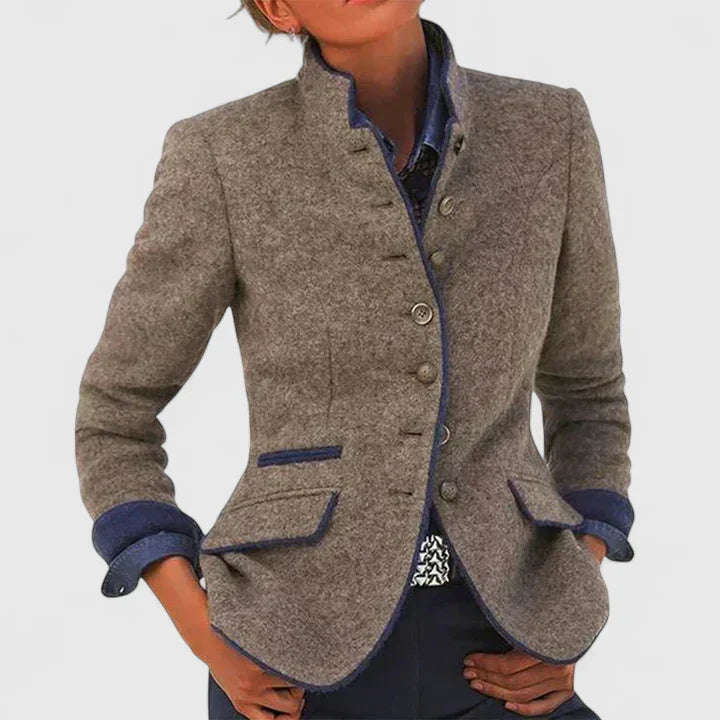 Women's Tailored Button Cardigan – Classic Long Sleeve Cardigan