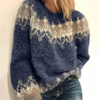 Women's Relaxed Christmas Sweater – Festive Winter Knit Sweater