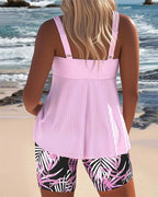 Women's Tummy Control Tankini – Printed Swim Tankini – Colette