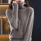 Women's Turtleneck Sweater – Soft Roll Neck Winter Sweater