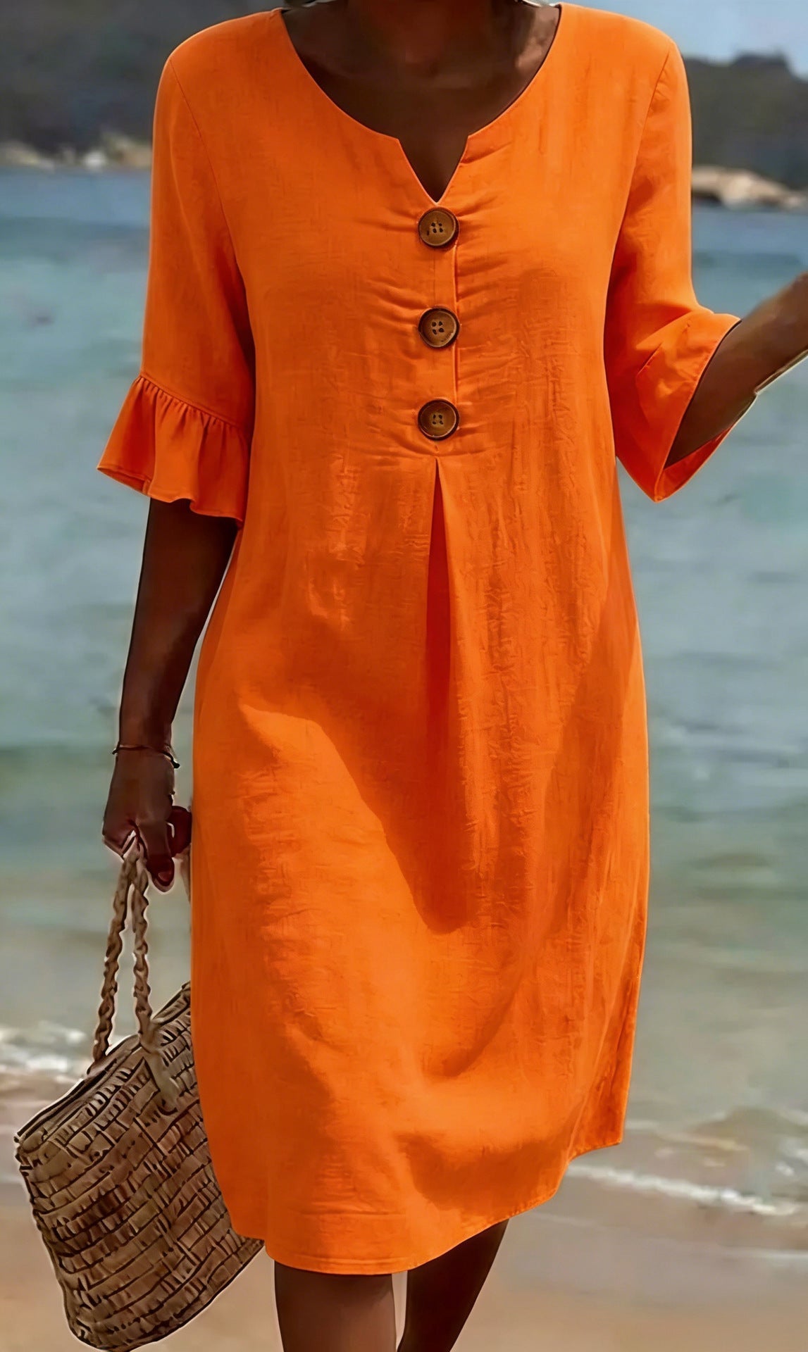 Women's Relaxed Fit Dress – Flowy Everyday Day Dress
