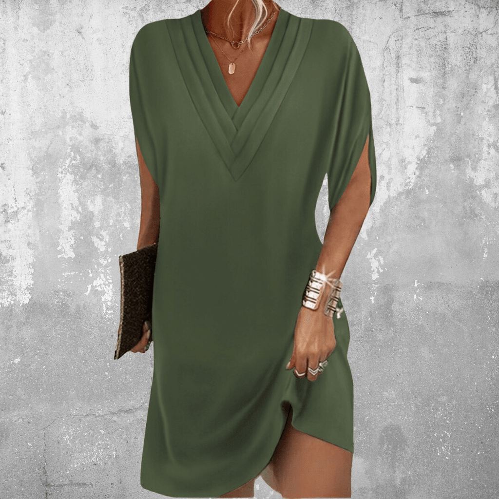 Women's Midi Dress – Tummy Control Casual Dress – Delilah