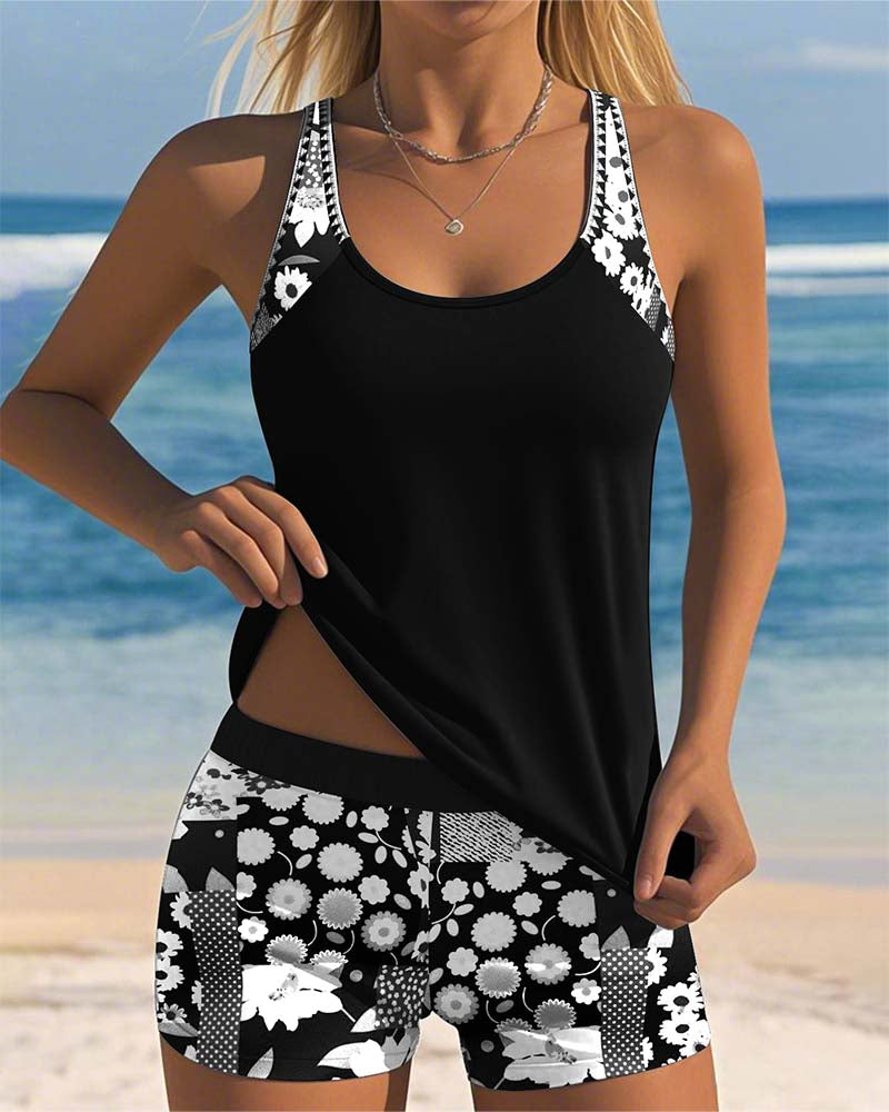 Women's Floral Bikini Set – Two-Piece Swim Set – Melanie