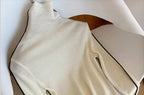 Women's Roll Neck Sweater – Fitted Long Sleeve Knit Sweater