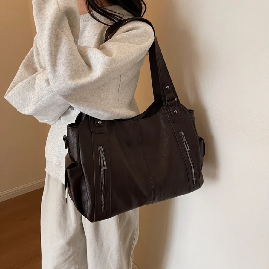 Women's Casual Shoulder Bag – Stylish Everyday Shoulder Bag – Amber