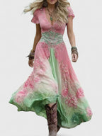 Women's Elegant Maxi Dress – Flowing Occasion Dress – Sydneighh