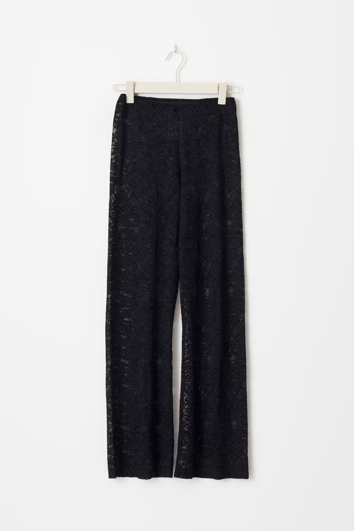 Women's Lace Wide Leg Pants – High Waist Formal Occasion Trousers