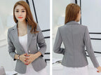Women's Cropped Blazer – Casual Tailored Blazer – Aubrey