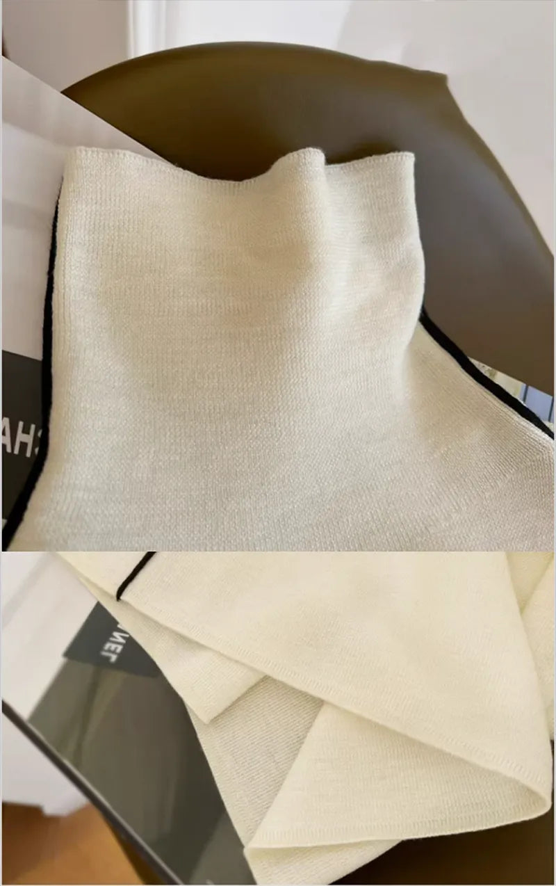 Women's Roll Neck Sweater – Fitted Long Sleeve Knit Sweater