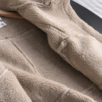 Women's Faux Shearling Jacket – Cropped Winter Aviator Jacket