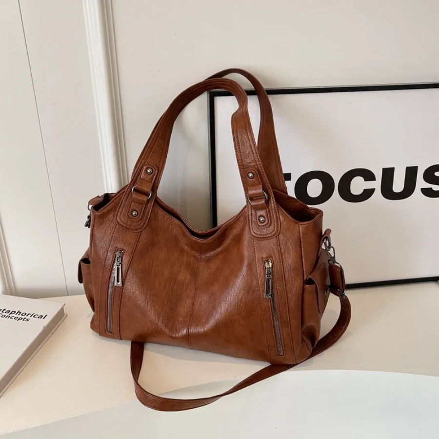 Women's Casual Shoulder Bag – Stylish Everyday Shoulder Bag – Amber