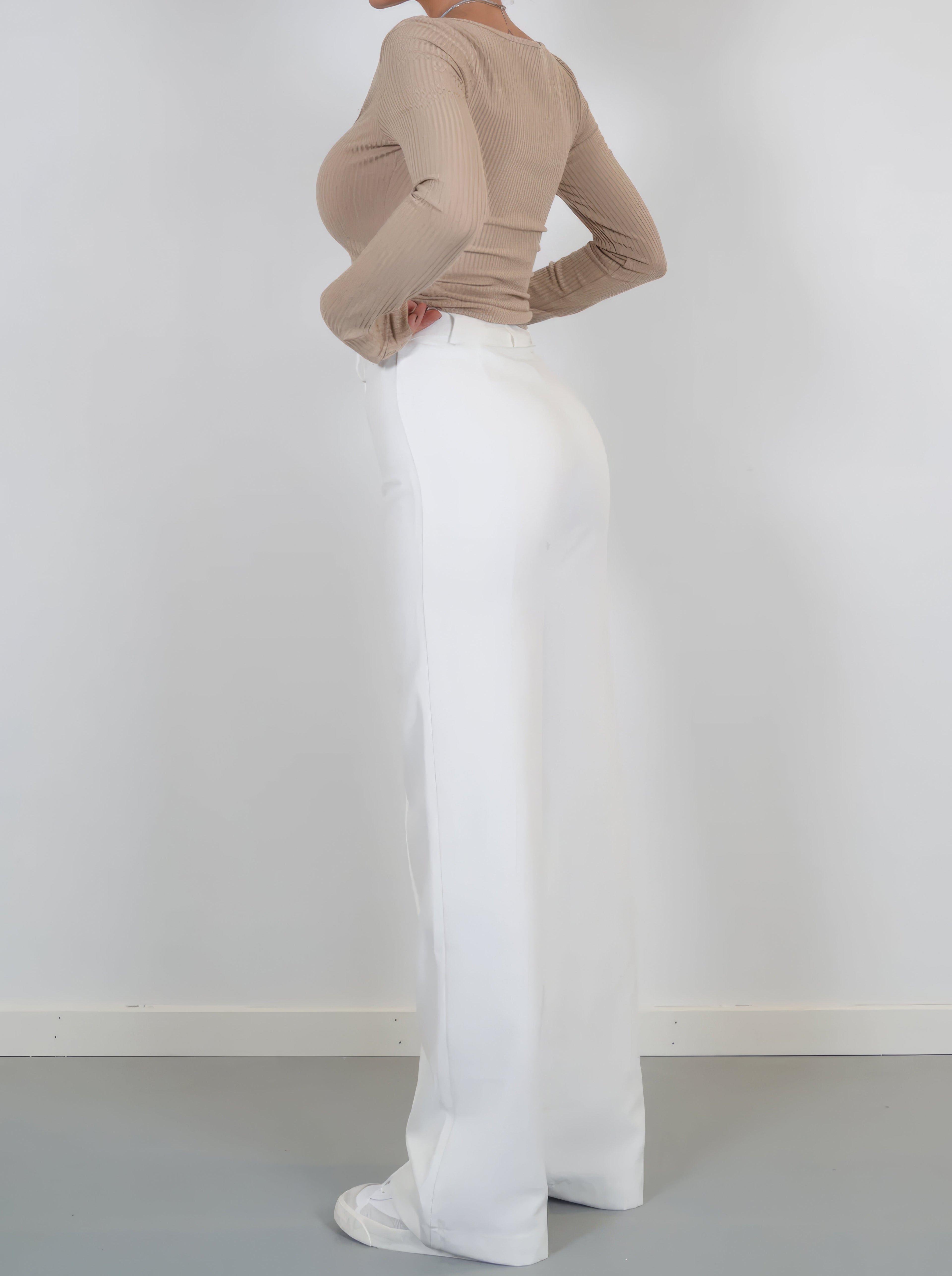 Women's Relaxed Wide Leg Pants – High Rise Casual Pants