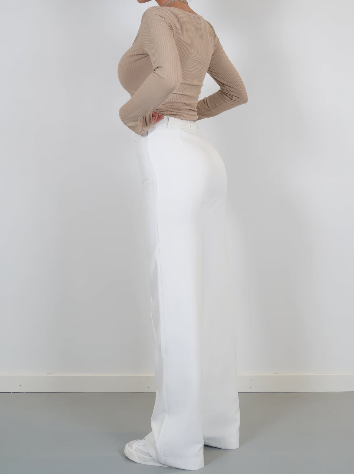Women's Tailored High Waist Pants – Classic Straight Leg Trousers