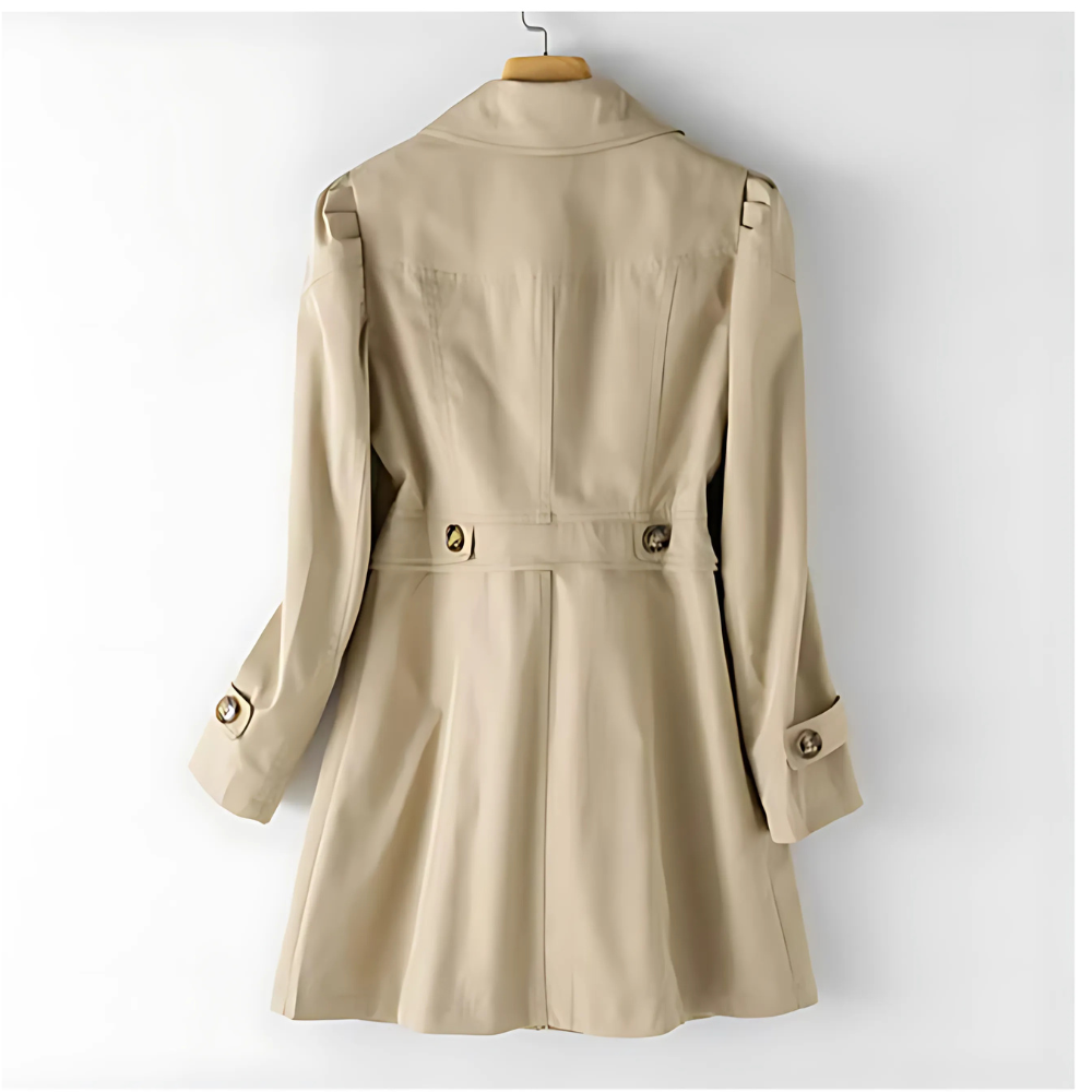 Women's Tailored Trench Coat – Classic Longline Lapel Coat