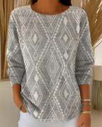 Women's Textured Knit Sweater – Relaxed Long Sleeve Pullover