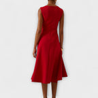 Women's Midi Dress – Sleeveless Elegant Dress – Genevieve