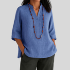 Women's Lightweight Summer Blouse – Relaxed Fit Blouse