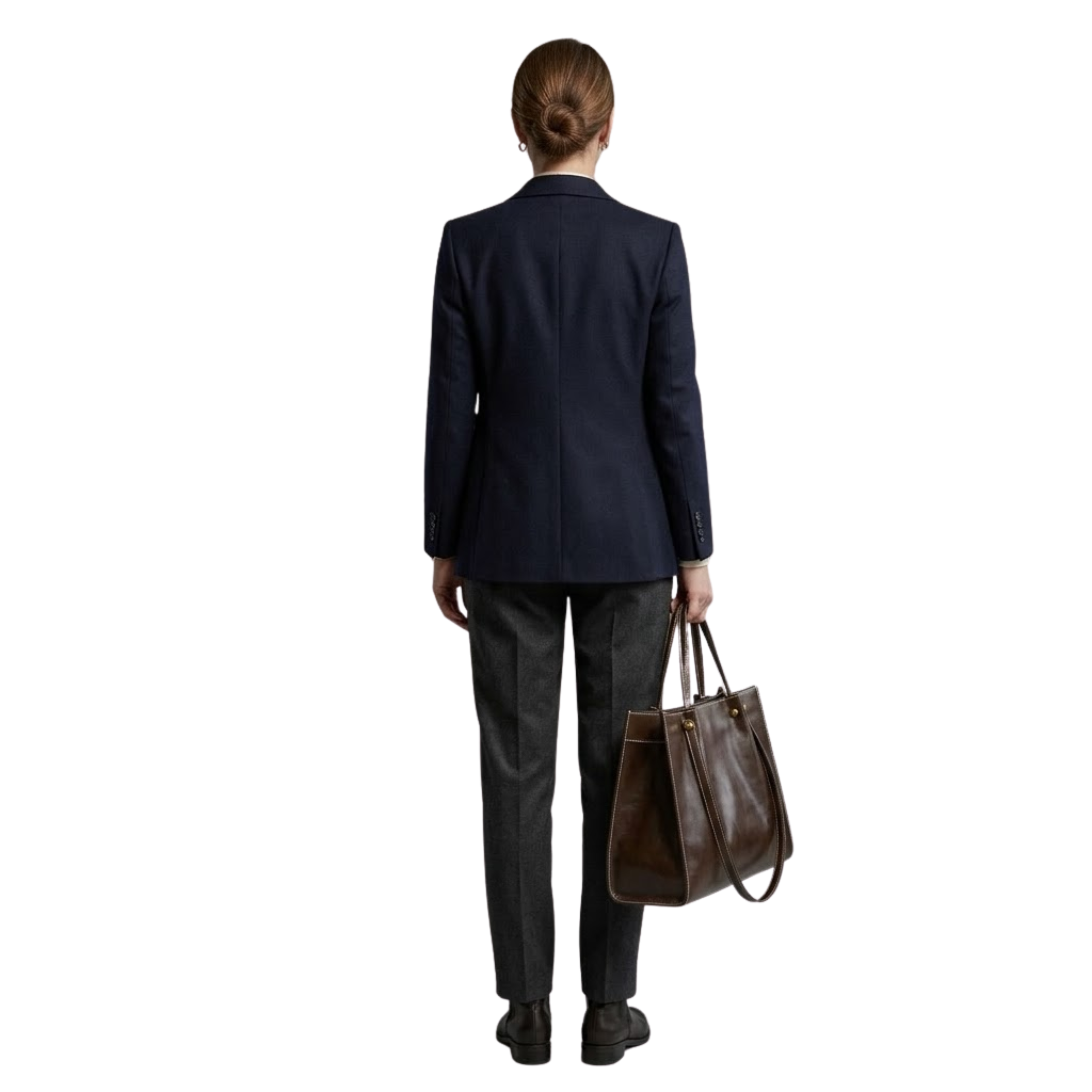 Women's Faux Leather Tote Bag – Zipper Closure Tote Bag – Amelia
