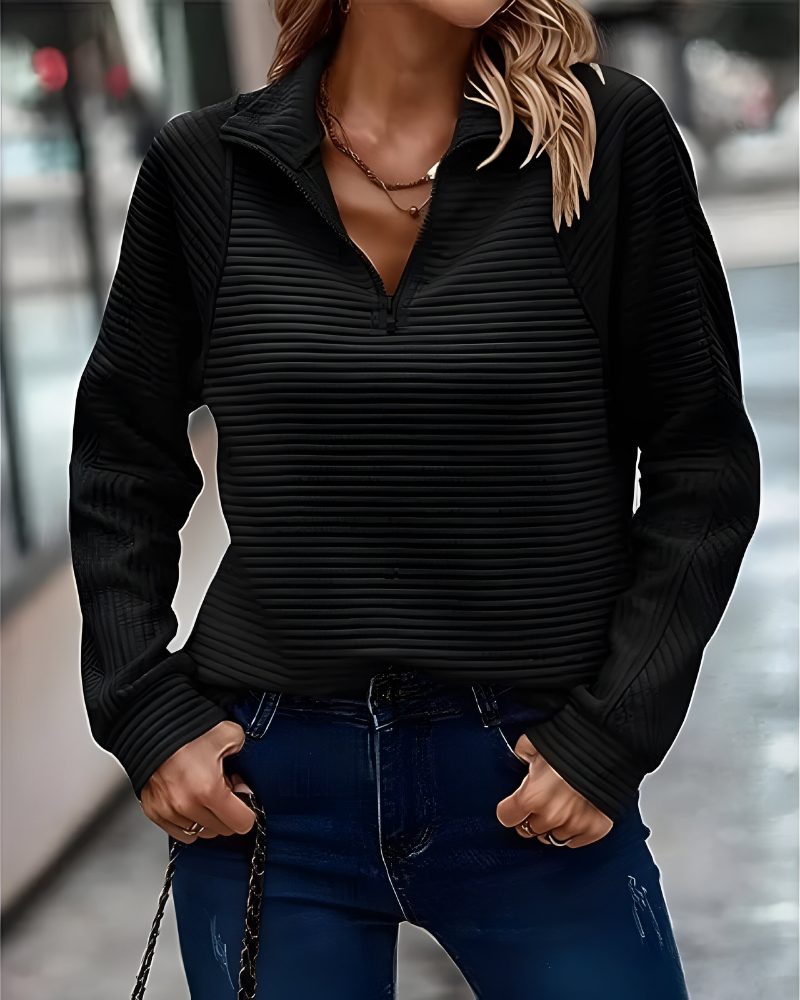 Women's Casual Pullover Sweater – Relaxed Long Sleeve Sweater