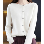 Women's Classic Knit Cardigan – Button Front Long Sleeve Cardigan