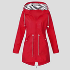 Women's Hooded Rain Jacket – Lightweight Zip-Up Outdoor Jacket
