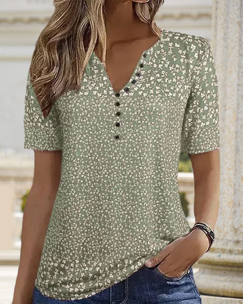 Women's Floral Blouse – Casual Summer Blouse – Estelle