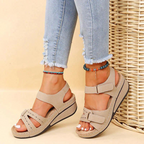 Women's Walking Sandals with Soft Footbed and Secure Straps