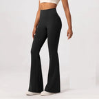 Women's High Waist Flare Leggings – Crossover Waist Workout Yoga Pants