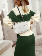 Women's Knit Skirt Set – Ribbed Sweater Co-Ord