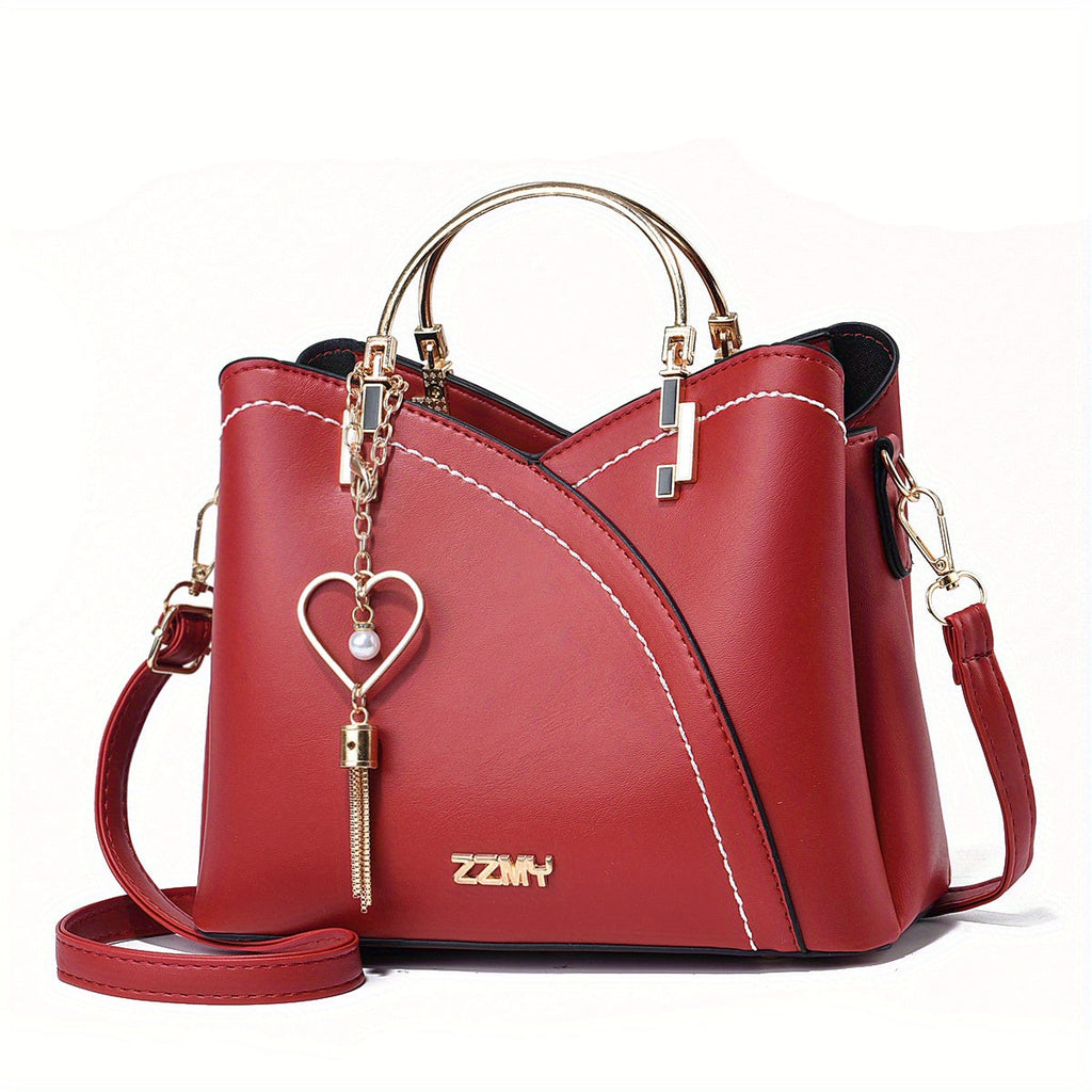 Women's Luxury Faux Leather Bag – Elegant Shoulder Bag – Lillian