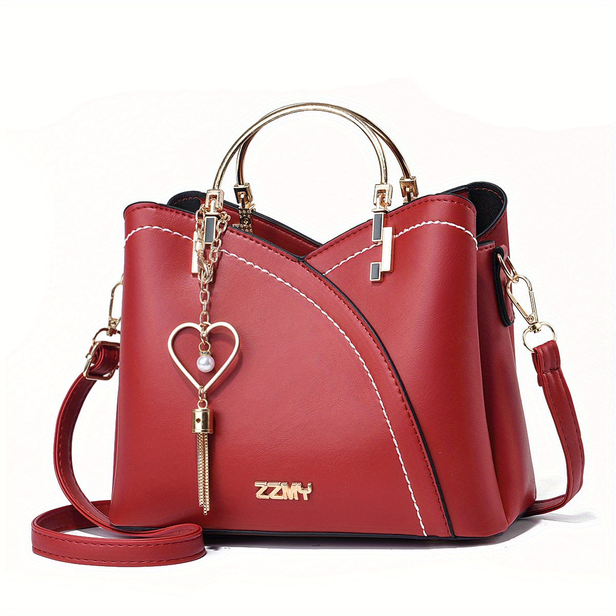 Women's Luxury Faux Leather Bag – Elegant Shoulder Bag – Lillian