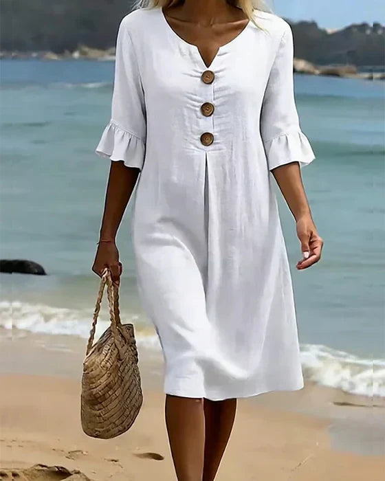 Women's Relaxed Fit Dress – Flowy Everyday Day Dress