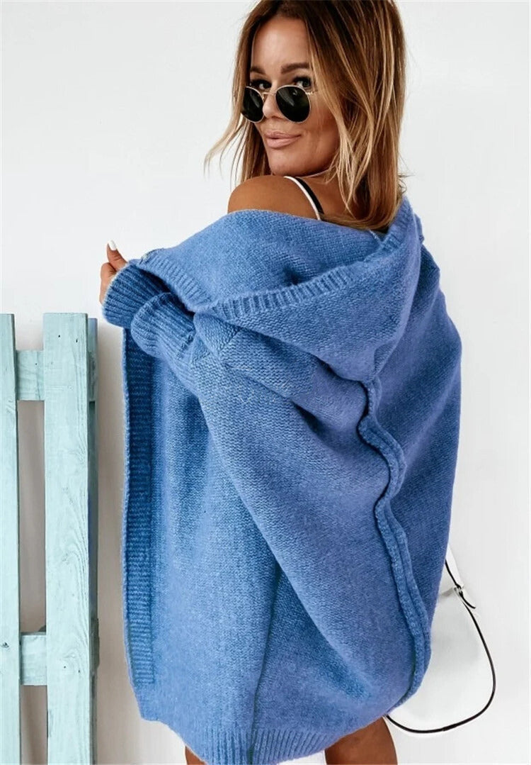 Women's Relaxed Sleeve Cardigan – Oversized Longline Cardigan