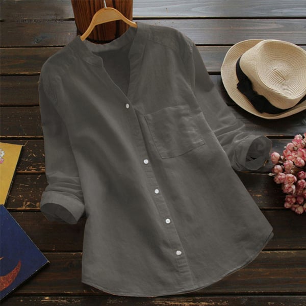 Women's Casual Button-Up Shirt – Relaxed Summer Shirt