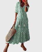 Women's Boho Maxi Dress – Vintage Summer Dress – Aurora