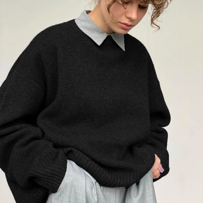 Women's Oversized Sweater – Relaxed Fit Winter Sweater
